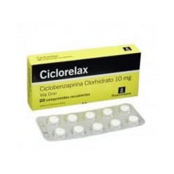 Ciclorelax 10 mg (ENVIOS REGIONALES Y NACIONAL) Caja*20 Comprimidos Recubiertos - Roemmers