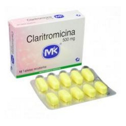 Claritromicina 500 mg ( ENVIOS REGIONALES Y NACIONAL) Caja*10 Tabletas Recubiertas Tecnoquímicas