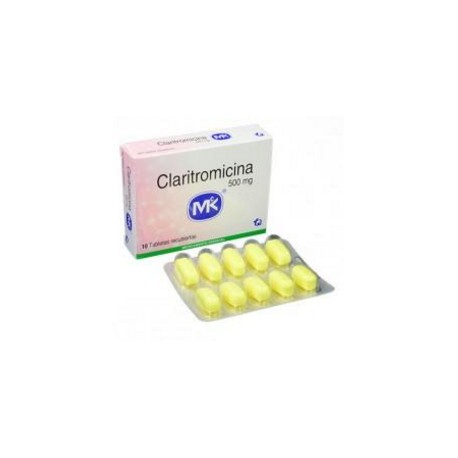 Claritromicina 500 mg ( ENVIOS REGIONALES Y NACIONAL) Caja*10 Tabletas Recubiertas Tecnoquímicas