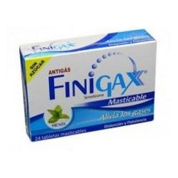 Finigax tabletas Masticables Sabor Menta Antiflatulento (Envios Regionales y Nacionales) caja*24 table