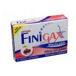 Finigax Masticables Sabor A Cereza Antigás (Envios Regionales y Nacionales) caja*24 tabletas