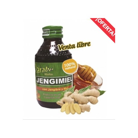 JARABE JENGIMIEL CON JENGIBRE Y MIEL ELIMINA LA TOS (ENVIO NACIONAL Y REGIONAL) FCO*120ML