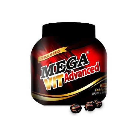 MEGA VIT ADVANCE (MEGA GOLD ) (CONTROLA EYACULACION PRECOZ, ELIMINA LA ERECCION DEBIL) CAJA*200 TABLETAS