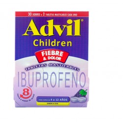 ADVIL CHILDREN (FARMAHUILA) CAJA*30 SOBRES TABLETAS MASTICABLE