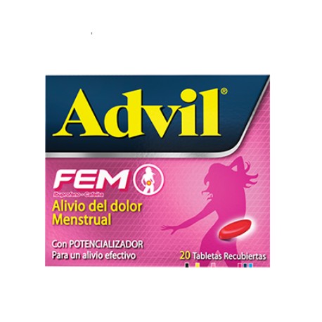 ADVIL FEM (FARMAHUILA) CAJA*20 TABLETAS ALIVIO EFECTIVO