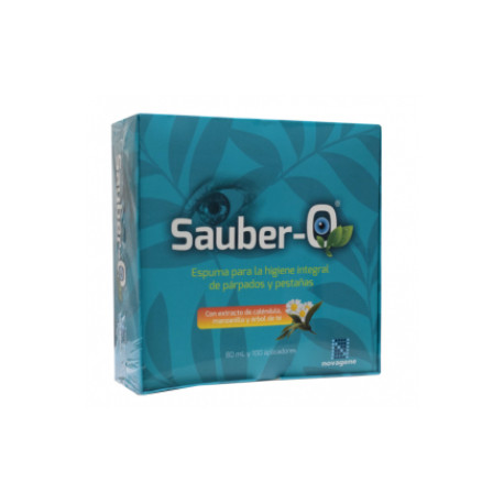 SAUBER-O (HIGIENE INTEGRAL DE PARPADOS Y PESTAÑAS ) fco*80ml Y 100 APLICADORES (FARMACUNDINAMARCA)