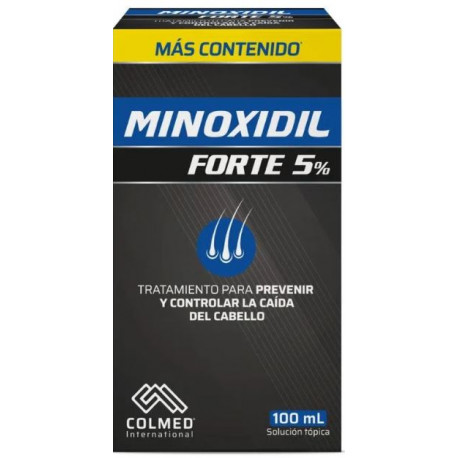 Minoxidil forte 5% colmed (farmawebcolombia) fco*100ml