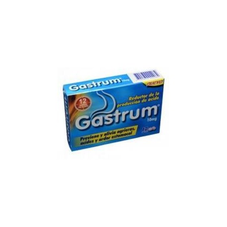 Gastrum 10 mg Acidez Estomacal (Envios Regionales y Nacionales) caja*12 tabletas