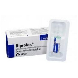 Diprofos 7 mg ( ENVIOS REGIONALES Y NACIONAL) Caja*1 Ampolla Suspensión Inyectable - MSD