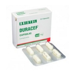 Duracef 500 mg ( ENVIOS REGIONALES Y NAXCIONAL) Caja*12 Cápsulas - Bristol