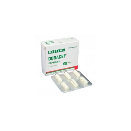 Duracef 500 mg ( ENVIOS REGIONALES Y NAXCIONAL) Caja*12 Cápsulas - Bristol