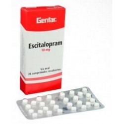 Escitalopram 10 mg ( ENVIOS REGIONALES Y NACIONAL) Caja*28 Comprimidos Recubiertos - Genfar