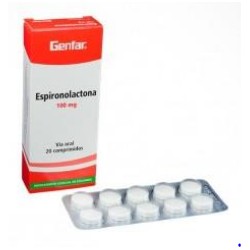 Espironolactona 100 mg ( ENVIOS REGIONALES Y NACIONAL) Caja*20 Comprimidos – Genfar