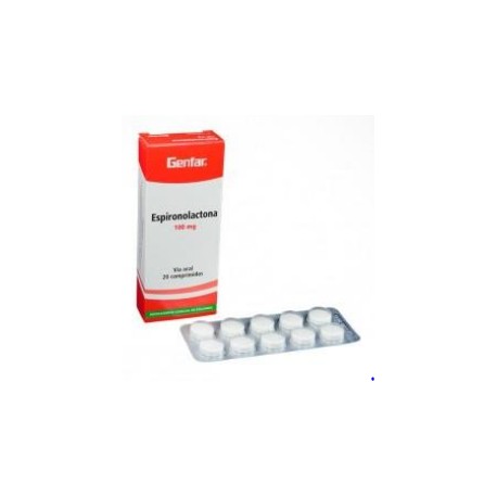 Espironolactona 100 mg ( ENVIOS REGIONALES Y NACIONAL) Caja*20 Comprimidos – Genfar