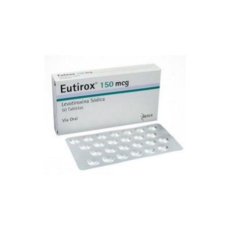 Eutirox 150 mcg ( ENVIOS REGIONALES Y NACIONAL) Caja* 50 Tabletas - Merck