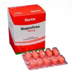 Ibuprofeno 800 mg ( ENVIOS REGIONALES Y NACIONAL ) Caja*50 Tabletas Recubiertas - Genfar