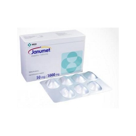 Janumet 50 mg / 1000 mg ( ENVIOS REGIONAL Y NACIONAL) Caja*28 Tabletas Recubiertas - MSD