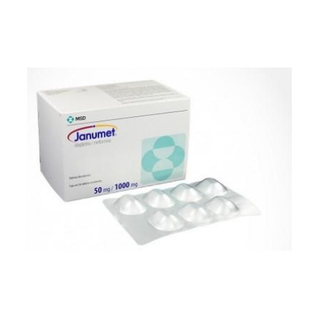 Janumet 50 mg / 1000 mg ( ENVIOS REGIONALES Y NACIONAL) Caja x 56 Tabletas Recubiertas -MSD