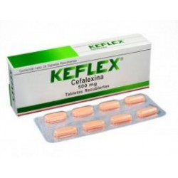 Keflex 500 mg ( ENVIOS REGIONALES Y NACIONAL) Caja*24 Tabletas Recubiertas – Farma De Colombia