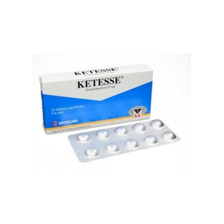 Ketesse 25 mg ( ENVIOS REGIONALES Y NACIONAL) Caja*20 Tabletas Recubiertas - Biostoscana