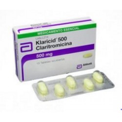 Klaricid 500 mg ( ENVIOS REGIONALES Y NACIONAL) Caja*10 Tabletas Recubiertas – Abbott