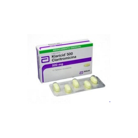 Klaricid 500 mg ( ENVIOS REGIONALES Y NACIONAL) Caja*10 Tabletas Recubiertas – Abbott