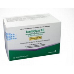 Kombiglyze Xr 2.5 mg / 1000 mg ( ENVIOS REGIONALES Y NACIONAL ) Caja*56 Comprimidos Recubiertos - AstraZeneca