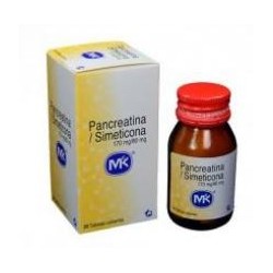 Pancreatina / Simeticona 170 mg / 80 mg Tecnoquímicas(Envios Regionales y Nacionales) fco*30 tablet