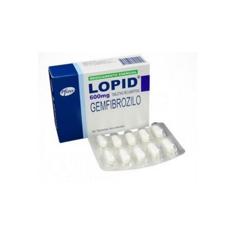 Lopid 600 mg ( ENVIOS REGIONALES Y NACIONAL) Caja*20 Tabletas Recubiertas – Pfizer