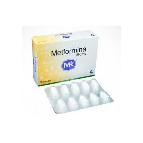 Metformina 850 mg ( ENVIOS REGIONALES Y NACIONAL )Caja*30 Tabletas - Tecnoquímicas