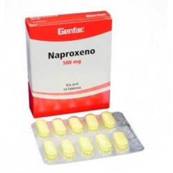 Naproxeno 500 mg ( ENVIOS REGIONALES Y NACIONAL) Caja *10 Tabletas – Genfar