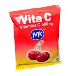 Vita C 500 mg Sabor A Cereza (Envios Regionales y Nacionales) sobre*12 tabletas