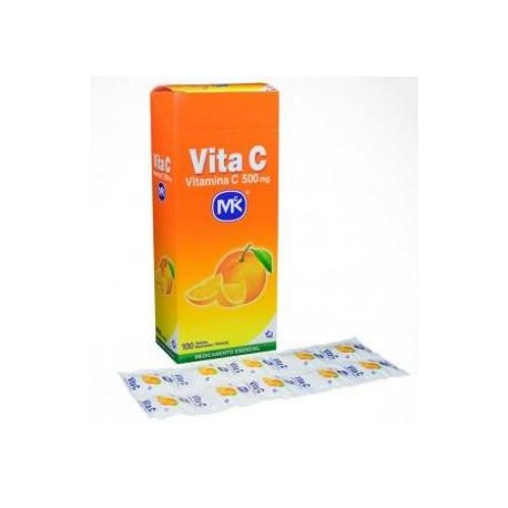 Vita C 500 g Tabletas Sabor A Naranja (Envios Regionales y Nacionales) caja*100 unidades