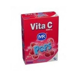 Vita C Pops 500 mg Granulados Sabor A Cereza(Envios Regionales y Nacionales) caja*5 sobres