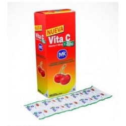 Vita C + Zinc Tabletas Sabor A Cereza (Envios Regionales y Nacionales) caja*100 tabletas