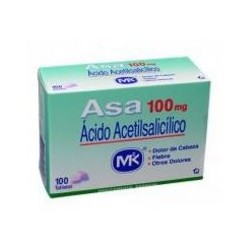 Asa 100 mg Analgésico (envios a nivel nacional) caja*100 tabletas