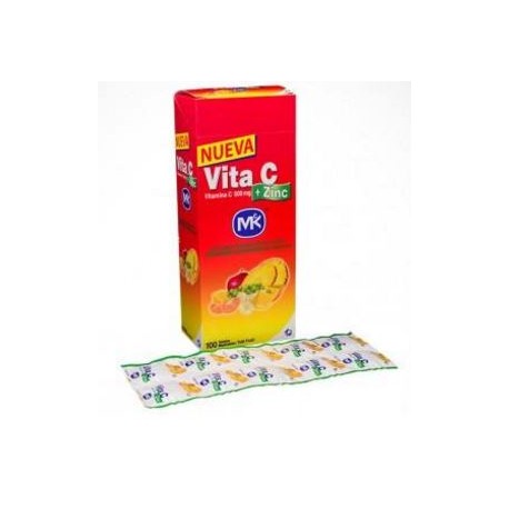 Vita C + 500 mg Sabor A Tutti Frutti (Envios Regionales y Nacionales) caja*100 tabletas