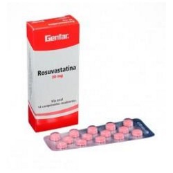 Rosuvastatina 20 mg ( ENVIOS REGIONALES Y NACIONAL) Caja*14 Comprimidos Recubiertos - Genfar