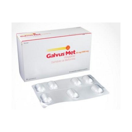 Galvus Met 50 mg / 1000 mg ( ENVIOS REGIONALES Y NACIONAL) Caja x 56 Comprimidos Recubiertos - Novartis