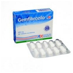 Gemfibrozilo 600 mg ( ENVIOS REGIONALES Y NACIONAL ) Caja*20 Tabletas Recubiertas – American Generics