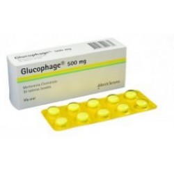 Glucophage 500 mg (ENVIOS REGIONALES Y NACIONAL) Caja*30 Tabletas Lacadas – Merck Serono