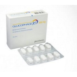 Glucophage R 500 mg ( ENVIOS REGIONALES Y NACIONAL ) Caja*30 Tabletas De Liberación Prolongada – Merck Serono