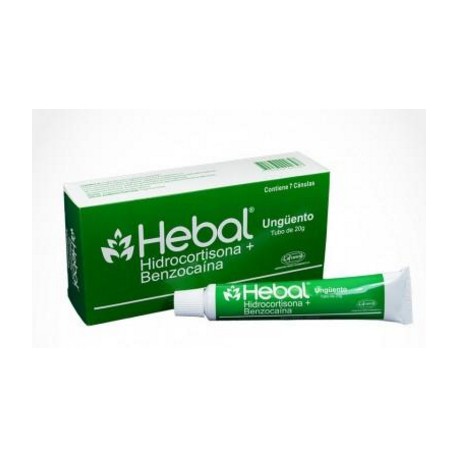 Hebal 20 g ( ENVIOS REGIONALES Y NACIONALES )Tubo*7 Cánulas Ungüento - LaFrancol