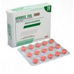 Herrex Fol 1000 ( ENVIOS REGIONALES Y NACIONAL) Caja *30 Tabletas Recubiertas – Farma De Colombia