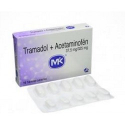 Tramadol + Acetaminofén 37,5 mg / 325 mg ( ENVIOS REGIONALES Y NACIONAL) Caja*10 Tabletas Cubiertas - Tecnoquimicas