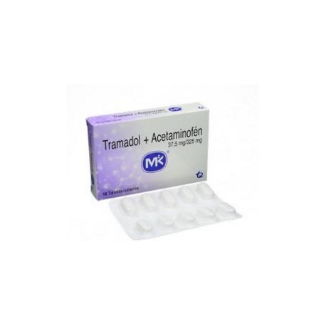 Tramadol + Acetaminofén 37,5 mg / 325 mg ( ENVIOS REGIONALES Y NACIONAL) Caja*10 Tabletas Cubiertas - Tecnoquimicas