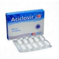 Aciclovir 800 mg ( ENVIOS REGIONALES Y NACIONAL) Caja*10 Tabletas – American Generics