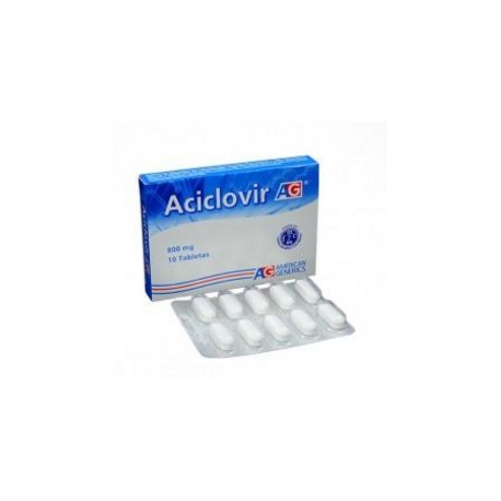 Aciclovir 800 mg ( ENVIOS REGIONALES Y NACIONAL) Caja*10 Tabletas – American Generics