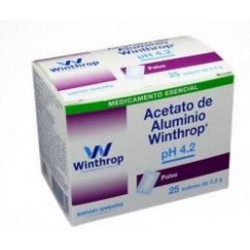 Acetato De Aluminio Sobres De 2.2 g (Envios Regionales y Nacionales) caja*25 sobres