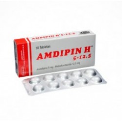 Amdipin H 5 mg / 12.5 mg ( ENVIOS REGIONALES Y NACIONAL) Caja*10 Tabletas - LaFrancol